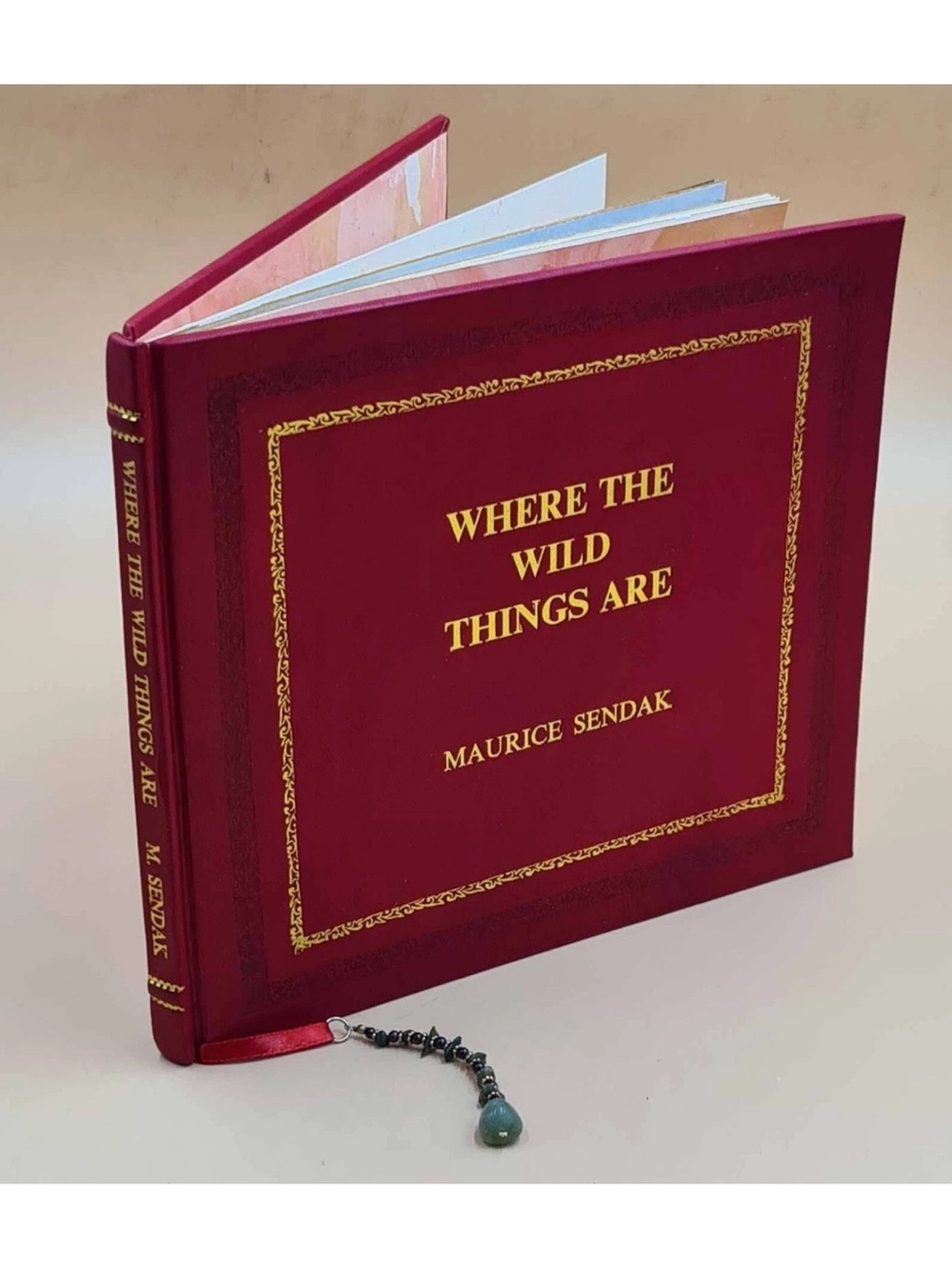 Where the Wild Things Are Decorative Book - Burgundy